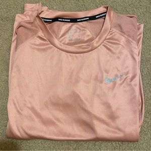 pink nike athletic t-shirt